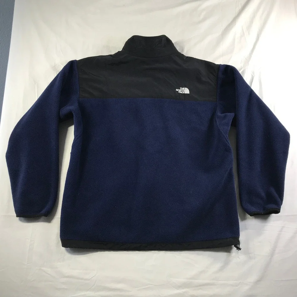 The North Face Denali Polartec Fleece Jacket Mens XL Navy Blue Black Full Zip
